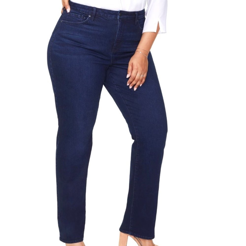 NYDJ Relaxed Straight Jeans In Plus Size 22W